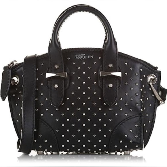 Alexander McQueen Handbags - Alexander McQueen Women's Black Mini Legend Leather Crossbody Bag top handle